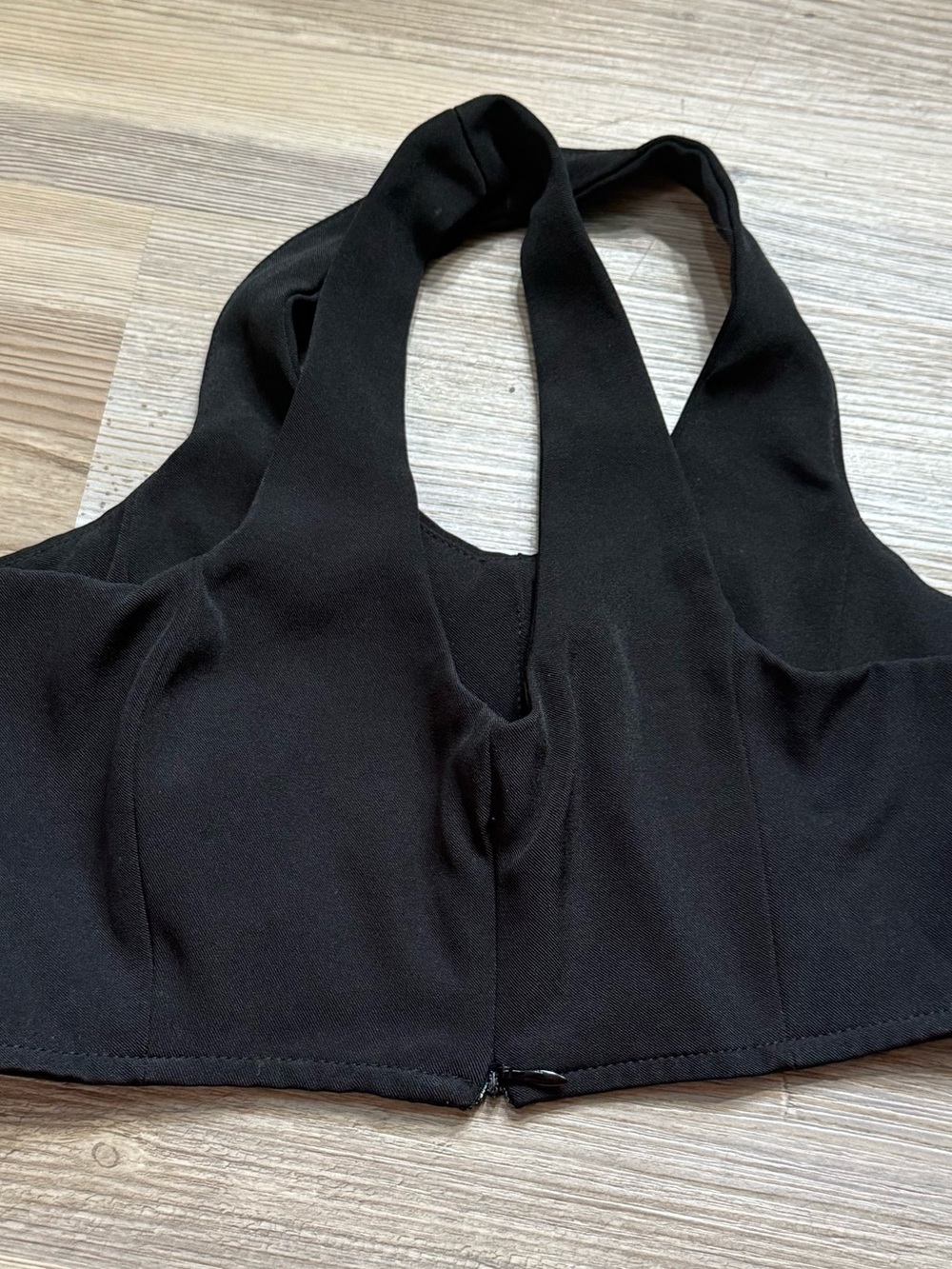 Princess Polly Huxley Black Crop Top with Wide Straps - Picture 3 of 9